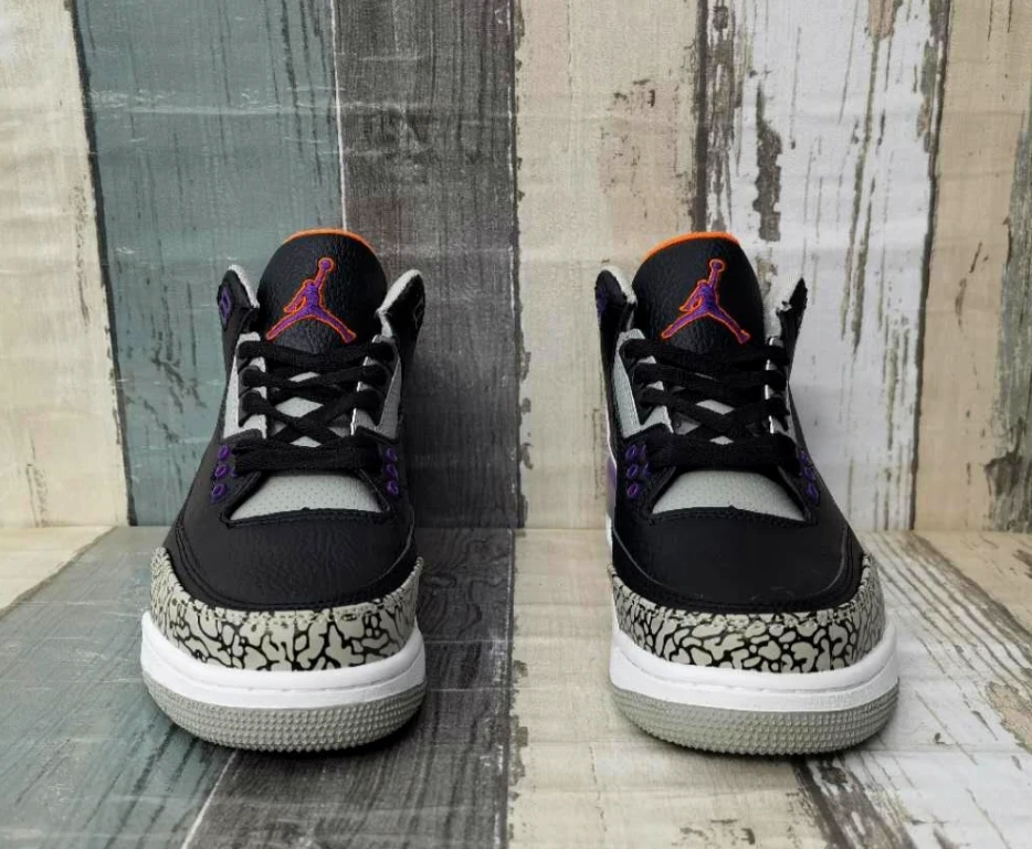 Air Jordan 3 Retro Black Court Purple by Air Jordan
