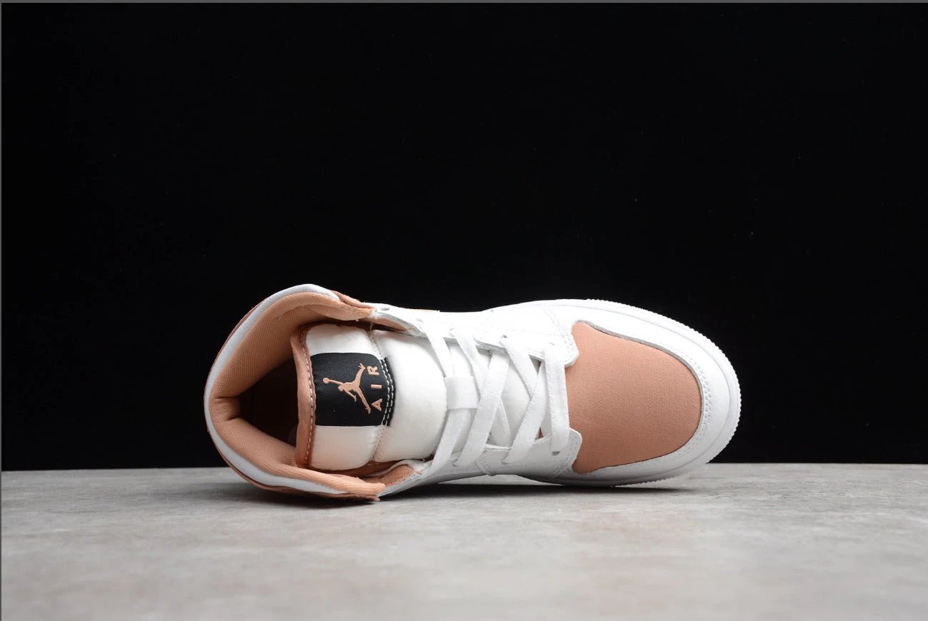 Air Jordan 1 Mid GS 'Rose Gold Black' by Air Jordan