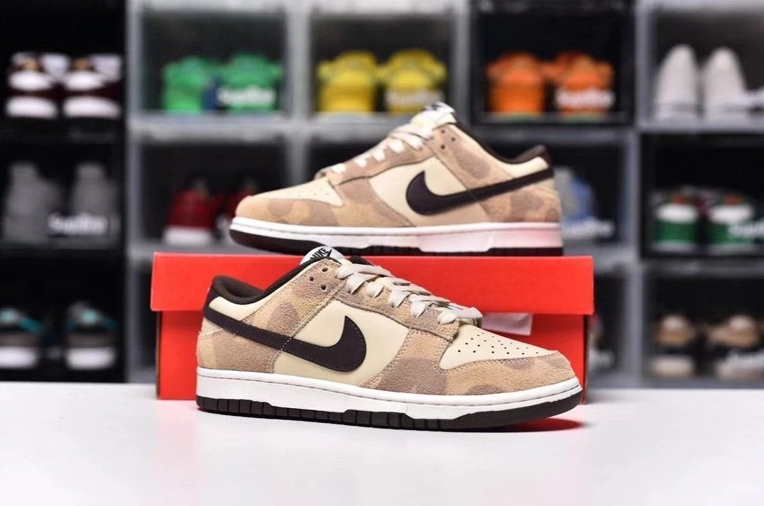 Dunk Low Cheetah Shoes Sneakers by Air Jordan