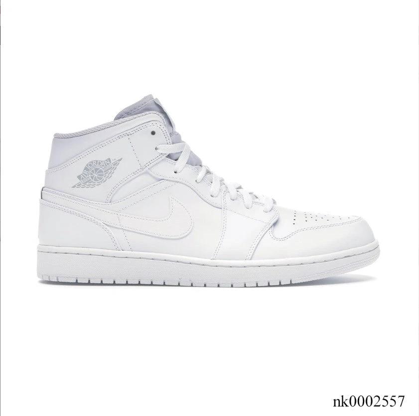 Air Jordan 1 Mid WhitePure Platinum Shoes Sneakers by Air Jordan