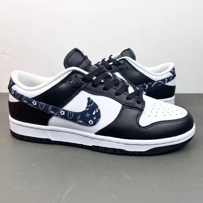 Dunk Low Black Paisley Shoes Sneakers by Air Jordan