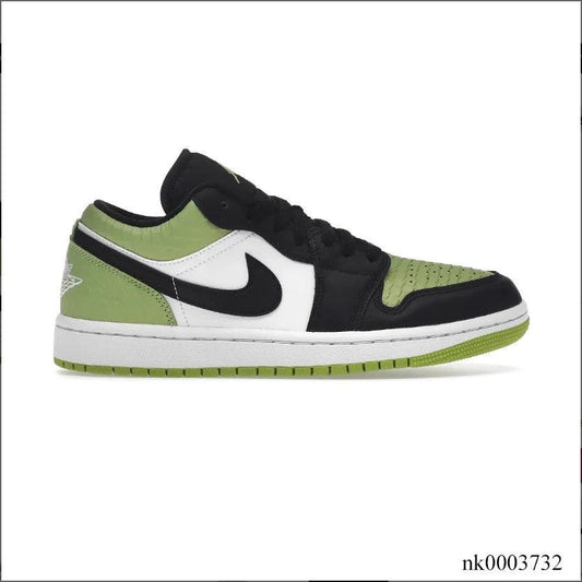Air Jordan1 Low Snakeskin Vivid Green Shoes Sneakers by Air Jordan