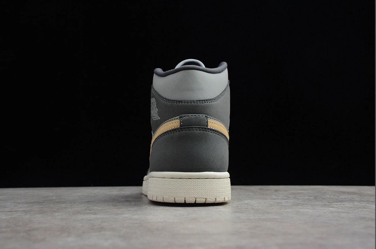 Air Jordan 1 Mid Gray Black by Air Jordan