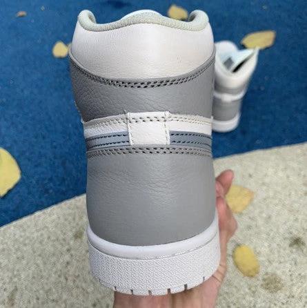 Air Jordan 1 Mid White Gray by Air Jordan