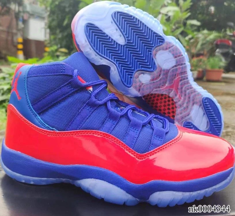 Air Jordan 11 Blue Red Shoes Sneakers by Air Jordan