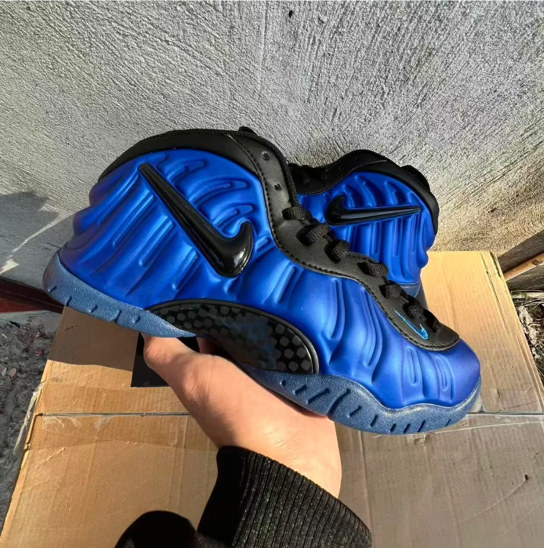 Air Foamposite Pro Hyper Cobalt Shoes Sneakers by Air Jordan