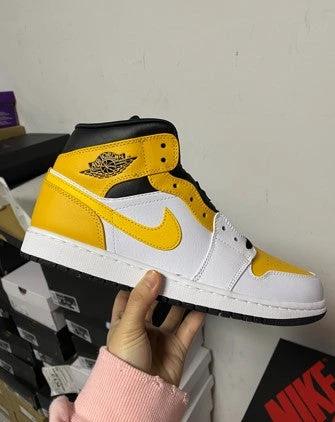 Air Jordan 1 Mid White And Yellow by Air Jordan