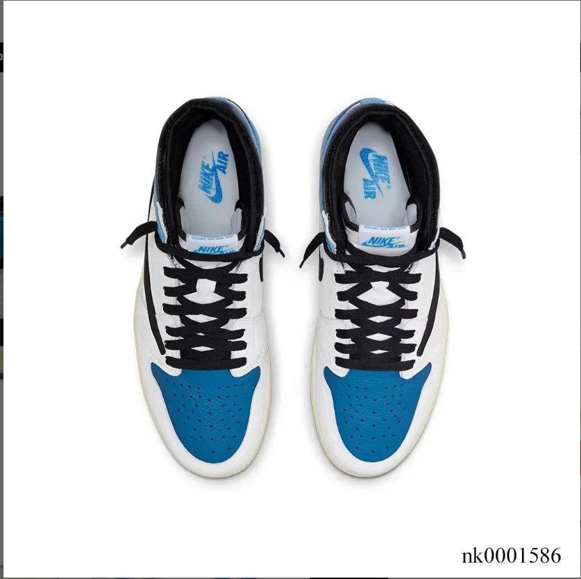 Travis Scott x Fragment x AJ 1 High “Military Blue” Shoes Sneakers by Air Jordan