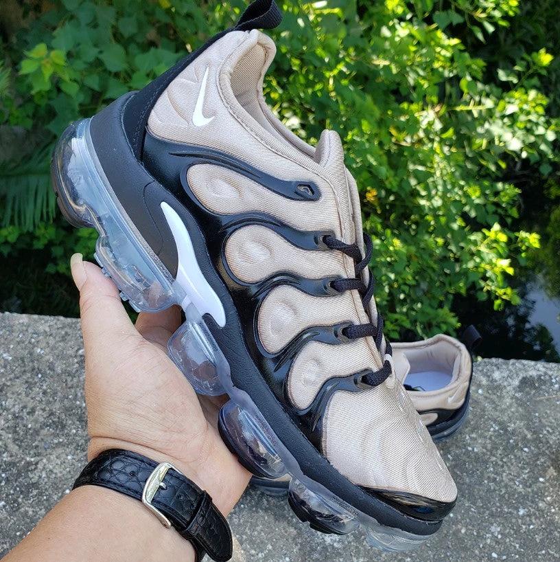 Air VaporMax Plus Black Beige Shoes Sneakers by Air Jordan