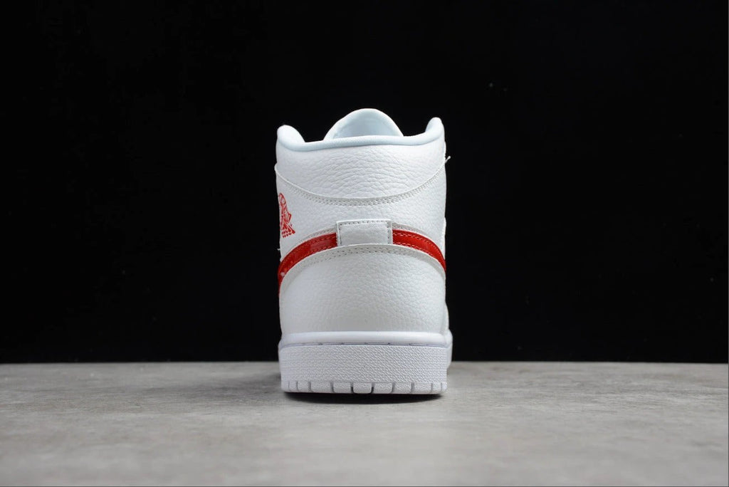 Air Jordan 1 Mid 'White University Red' by Air Jordan