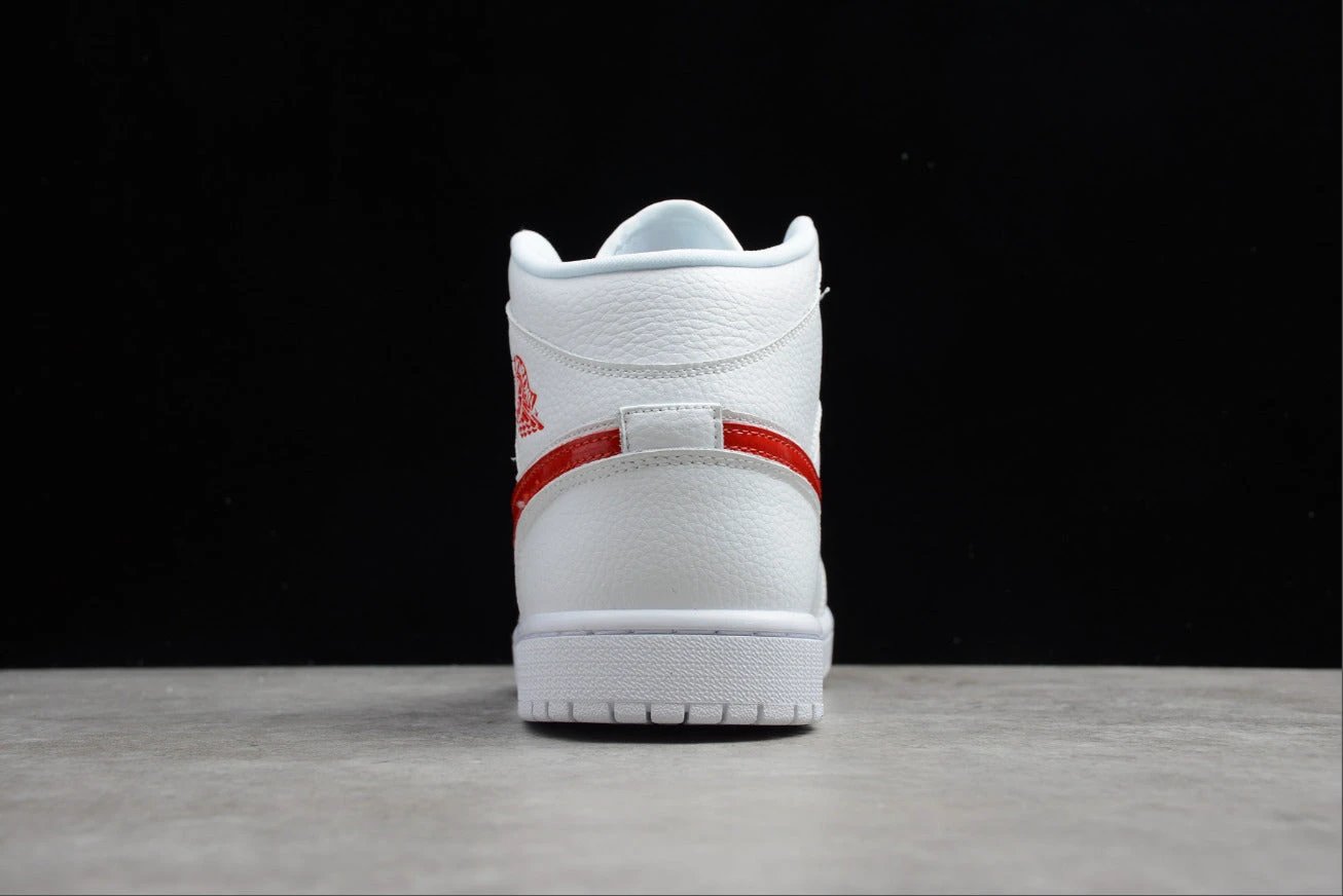 Air Jordan 1 Mid 'White University Red' by Air Jordan