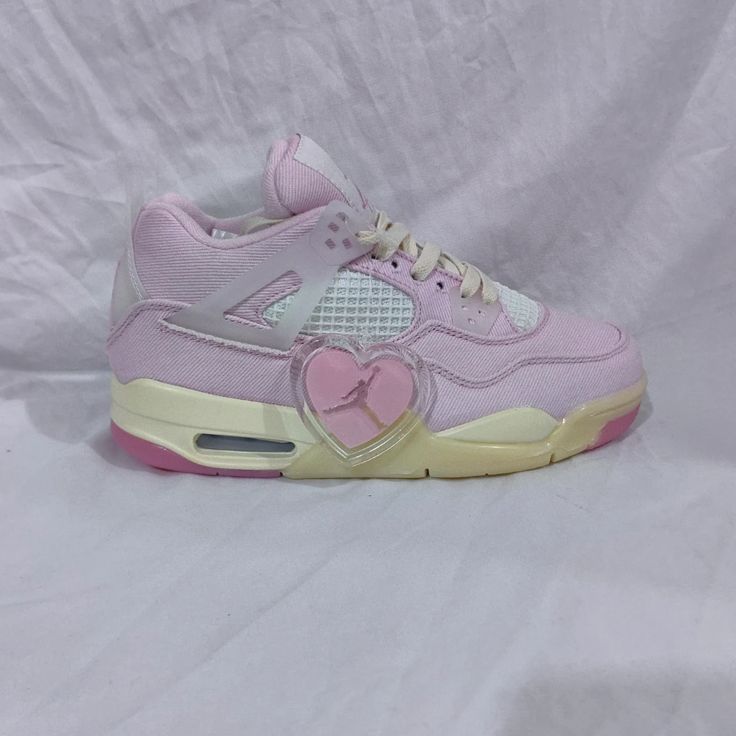 Air Jordan 4 Denim Iced Carmine Shoes Sneakers by Air Jordan