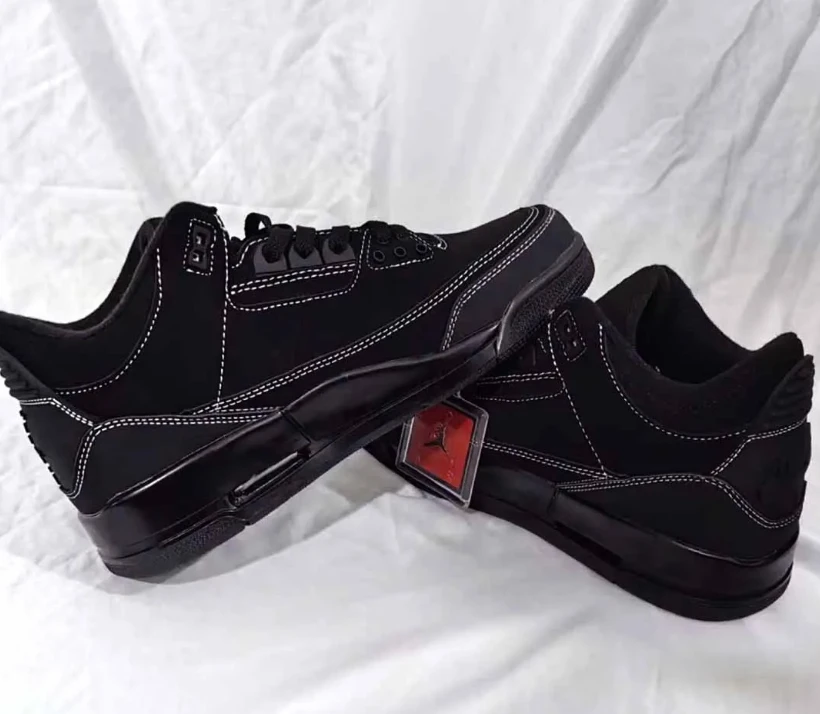 Travis Scott x AJ 3 Black Cat Shoes Sneakers by Air Jordan