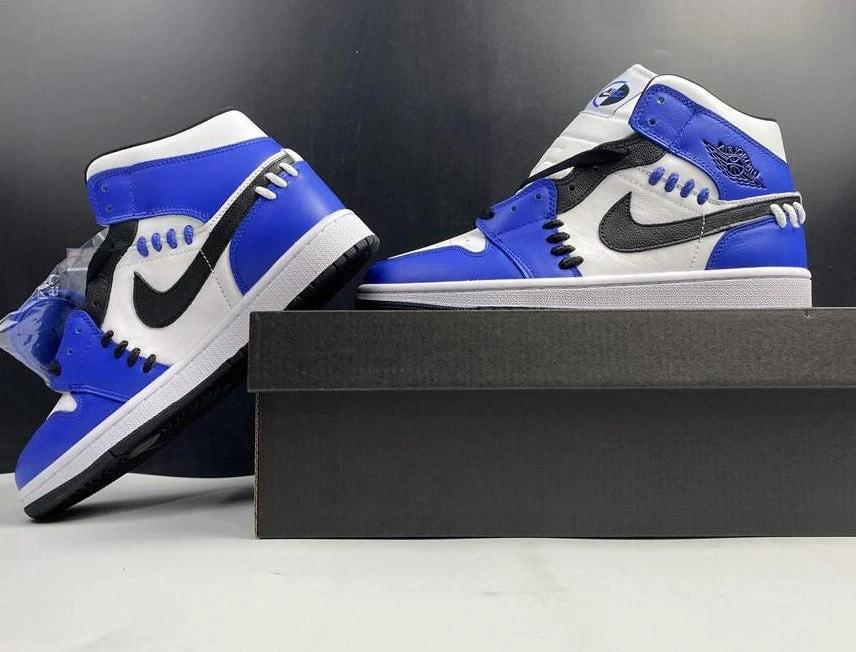 Air Jordan Mid SE “Game Royal” White Blue Black Shoes Sneakers by Air Jordan