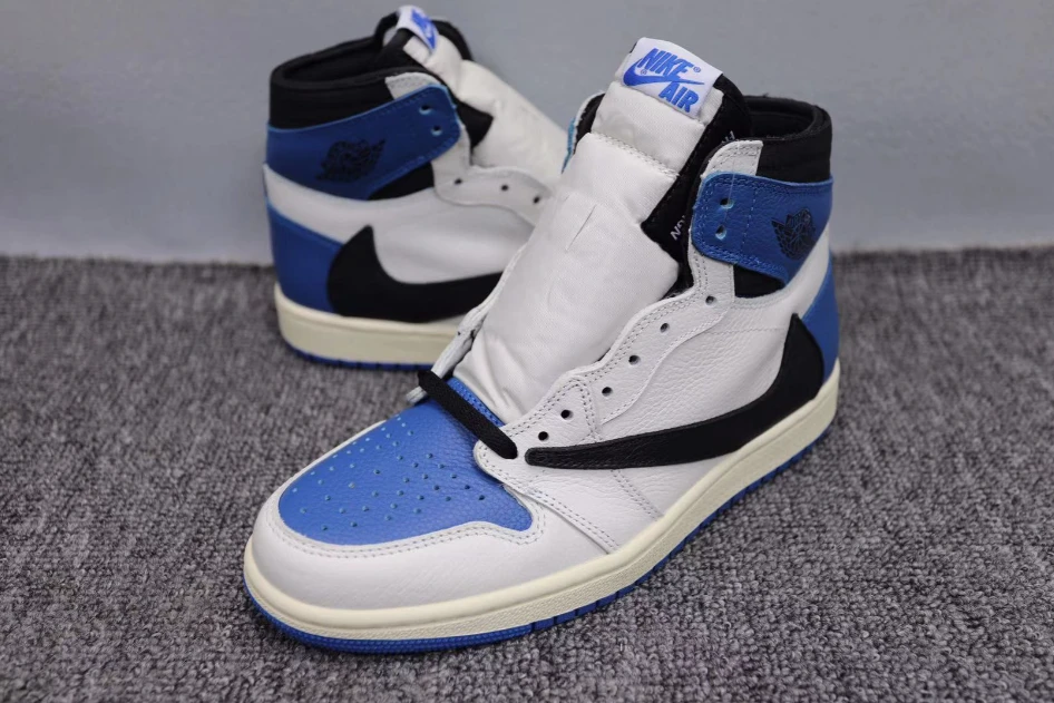 Travis Scott X Fragment X Air Jordan 1 High OG SP Military Blue by Air Jordan