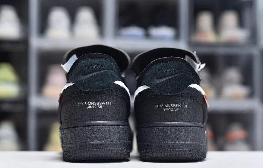 Air Force 1 Low Off-White Black White Shoes Sneakers by Air Jordan