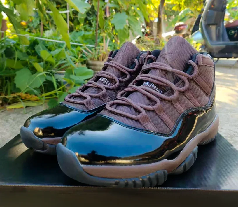 Air Jordan 11 Black Brown Shoes Sneakers by Air Jordan