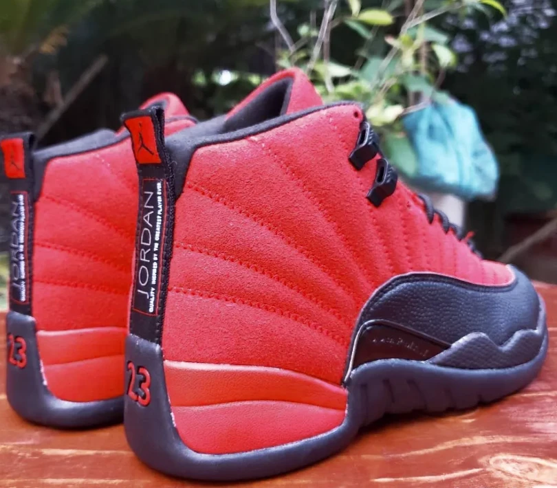 Air Jordan 12 Reverse Flu Game Shoes Sneakers by Air Jordan