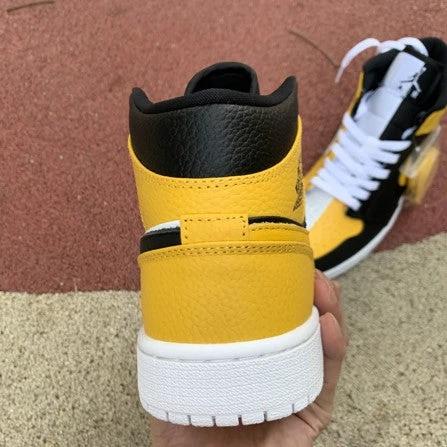 Air Jordan 1 Mid Black And Yellow Yin Yang by Air Jordan