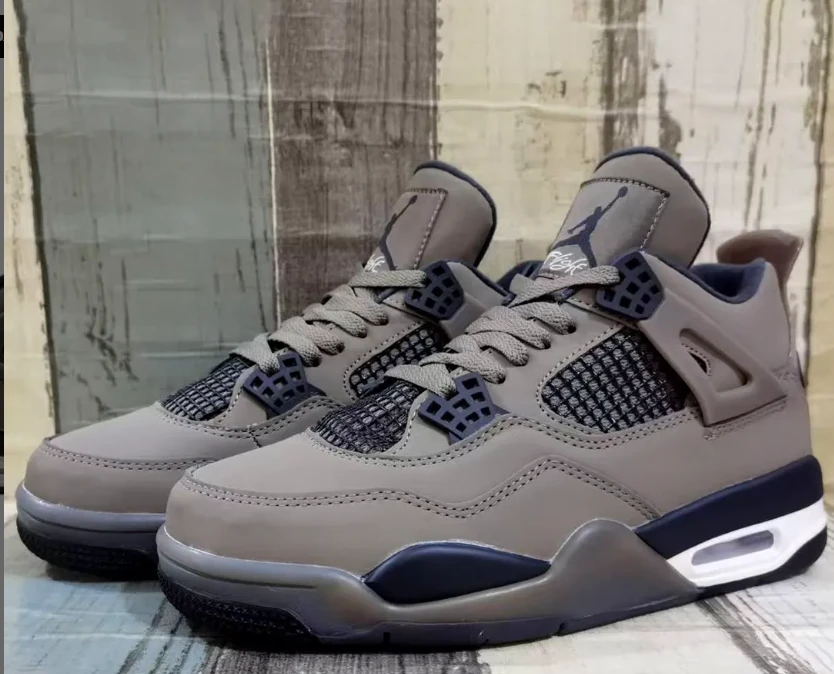 Air Jordan 4 Retro Cave Stone Shoes Sneakers by Air Jordan