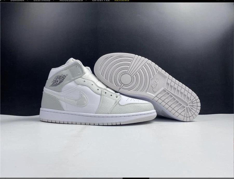 Air Jordan 1 Mid Grey Camo Shoes Sneakers by Air Jordan
