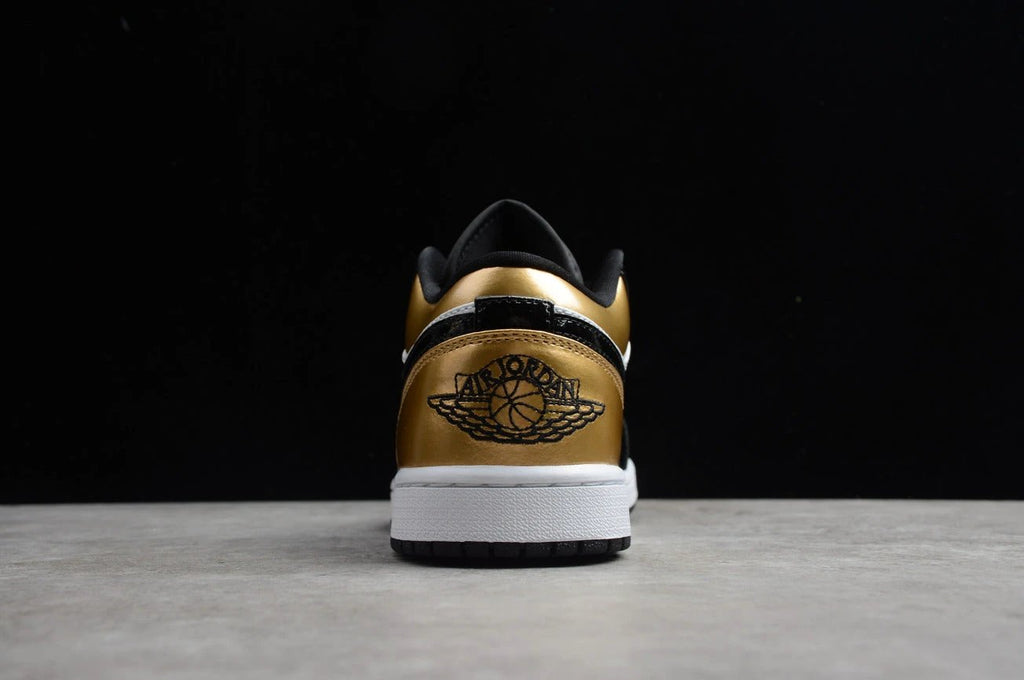 Air Jordan 1 Low Top Black Gold Toe by Air Jordan