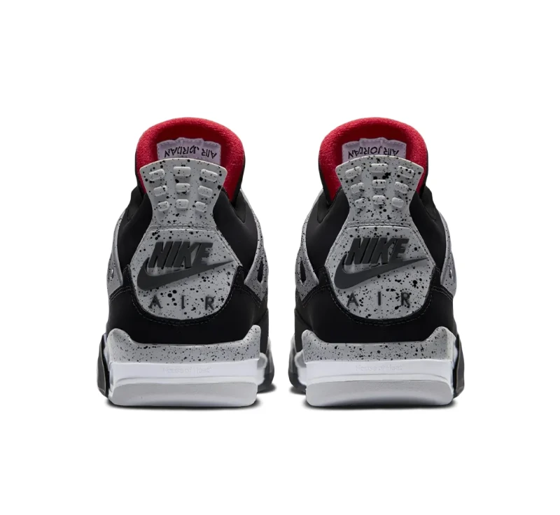 Air Jordan 4 Black Cement Shoes Sneakers by Air Jordan