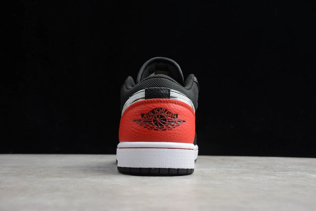 Air Jordan 1 Low Hand-painted Graffiti Black And Red by Air Jordan