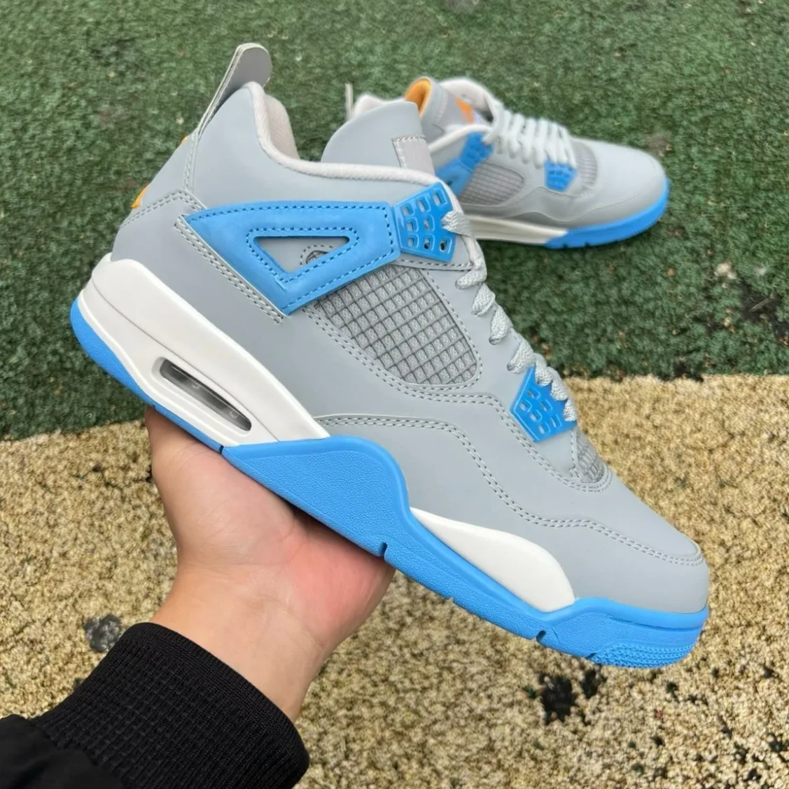 Air Jordan 4 LS Mist Blue Shoes Sneakers by Air Jordan