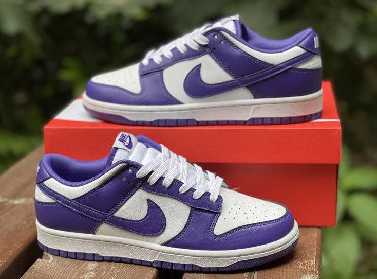 Dunk Low Championship Court Purple Shoes Sneakers by Air Jordan