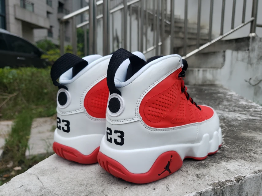 Air Jordan 9 White Red by Air Jordan