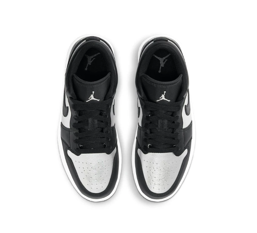 Air Jordan 1 Low Silver Toe Shoes Sneakers by Air Jordan