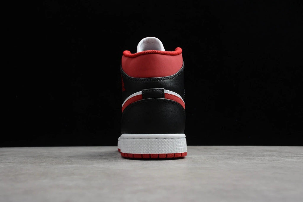 Air Jordan 1 Mid Black White Red by Air Jordan