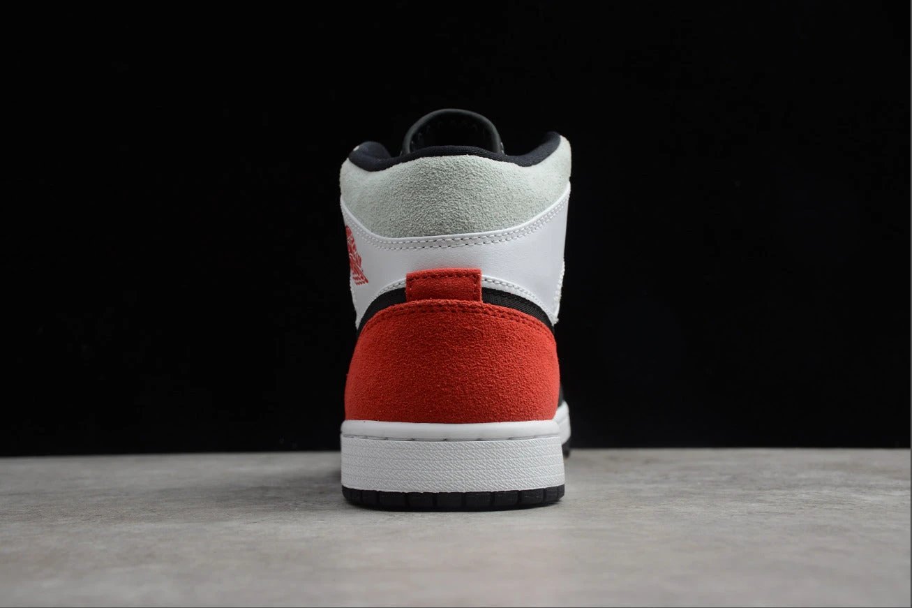 Air Jordan 1 Mid SE White Red Gray Black Toe by Air Jordan