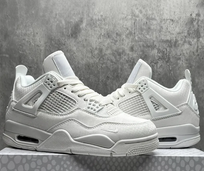 Nigel Sylvester x Air Jordan 4 White Mamba Shoes Sneakers by Air Jordan