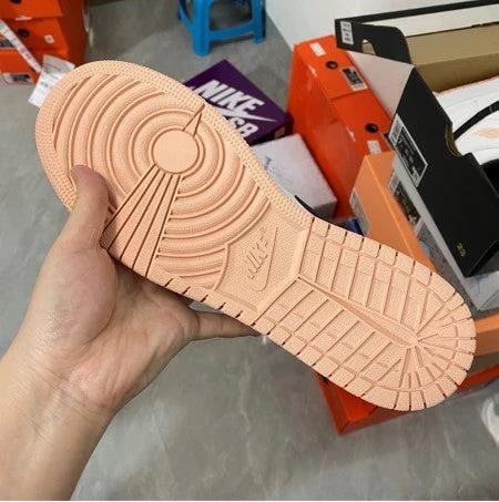 Air Jordan 1 Mid GS White Peach Black Powder by Air Jordan
