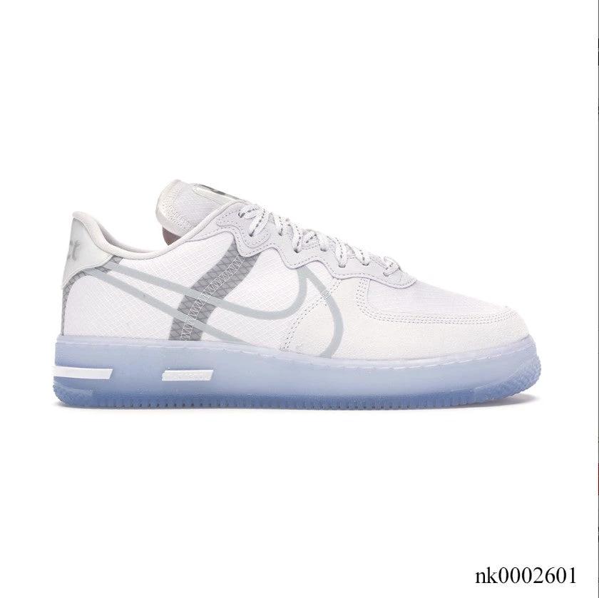 OFF-WHITE 1 React White Light Bone Shoes Sneakers by Air Jordan