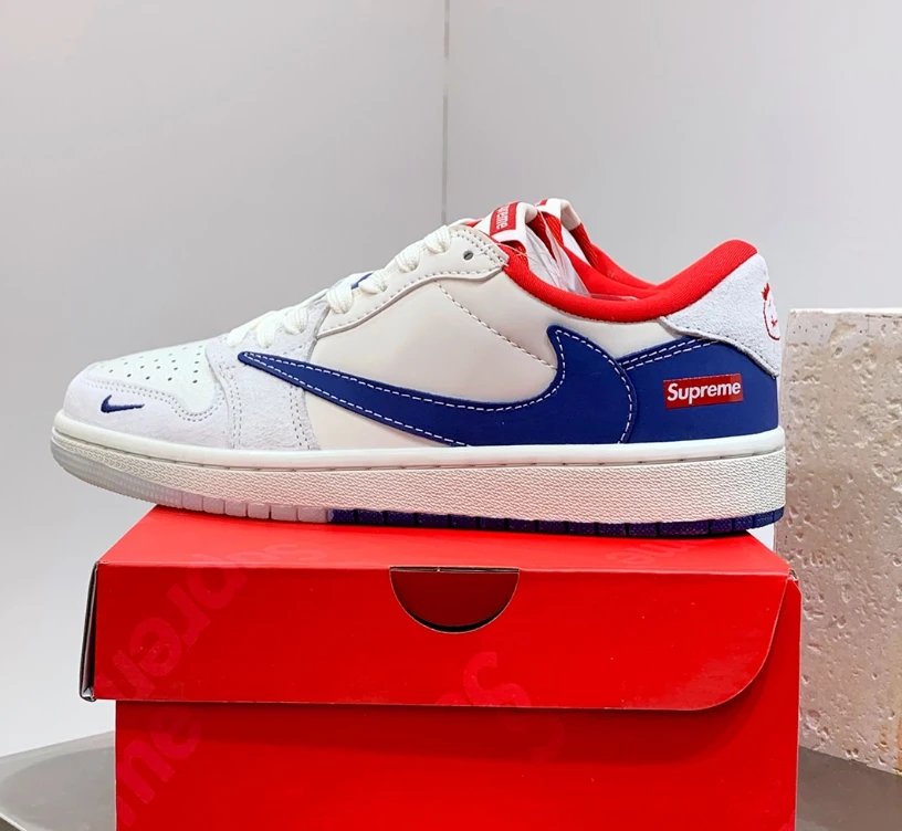 Air Jordan 1 x Travis Scott x Supreme Shoes Sneakers by Air Jordan