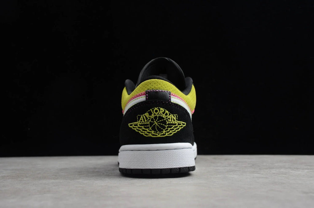 Air Jordan 1 Low Top Black Pink Yellow by Air Jordan