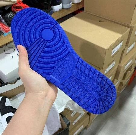 Air Jordan 1 Mid White Black Blue by Air Jordan