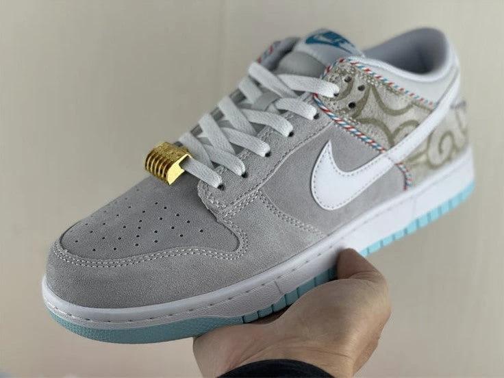 Dunk Low Barbershop Grey Shoes Sneakers by Air Jordan