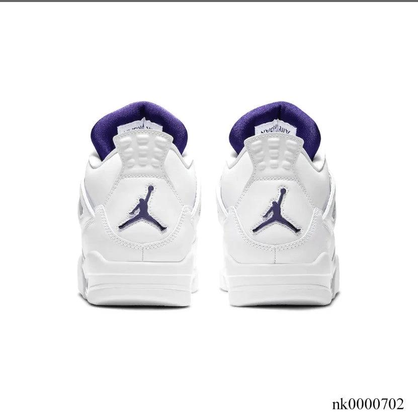 Air Jordan 4 Retro Metallic Purple Shoes Sneakers (Big Size Available) by Air Jordan