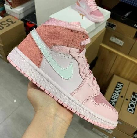 Air Jordan 1 Mid White Pink Foam by Air Jordan