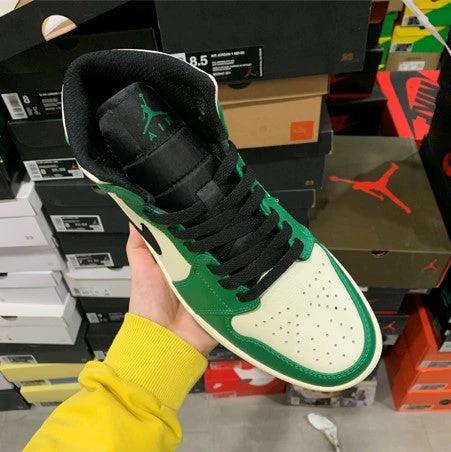 Air Jordan 1 Mid White Green And Orange by Air Jordan