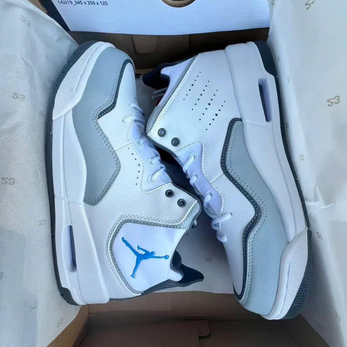 Air Jordan Courtside 23 White University Blue Shoes Sneakers by Air Jordan