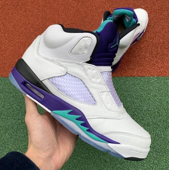 Air Jordan 5 White Purple Grape by Air Jordan
