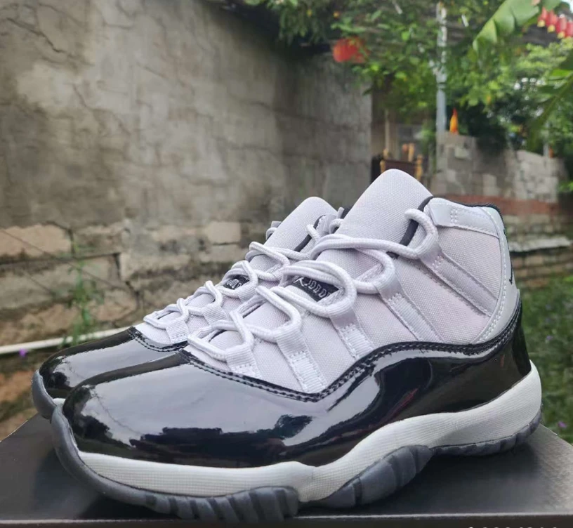 Air Jordan 11 Grey Black Shoes Sneakers by Air Jordan
