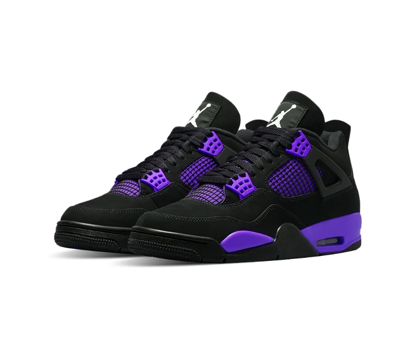 Air Jordan 4 Purple Thunder Shoes Sneakers by Air Jordan