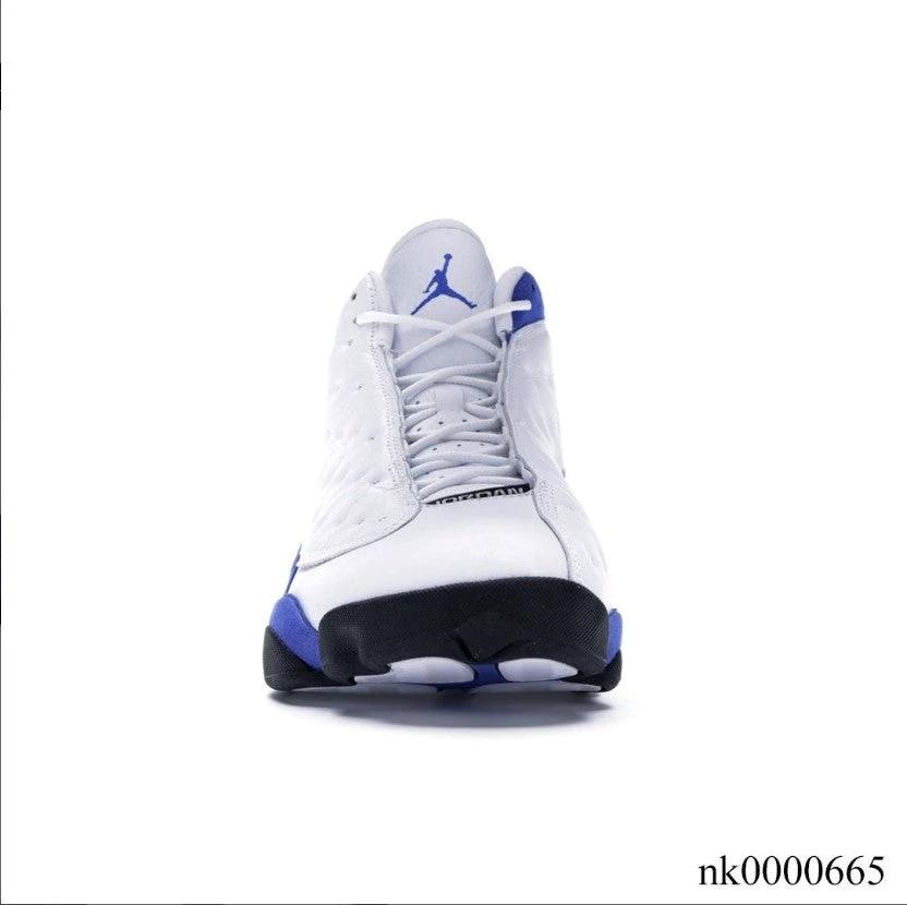 Air Jordan 13 Retro White Hyper Royal Black Shoes Sneakers by Air Jordan