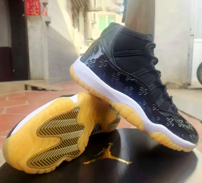 Drake x AJ 11 OVO Monogram Black Sample Shoes Sneakers by Air Jordan